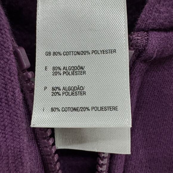 VTG The North Face Sweater Women L Purple Y2K Fairy Grunge Hoodie Full Zip Artsy - Picture 11 of 12
